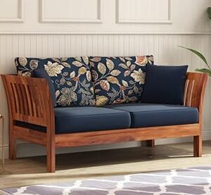 Porash Furniture Solid Sheesham Wood Two Seater Sofa Set