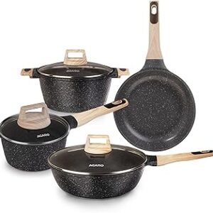 AGARO Imperial Granite Non Stick Cookware Set